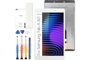 ARBILATO LCD Écran pour Samsung Galaxy Tab A 8.0 2019 T290 Écran Tactile SM-T295 SM-T290 LCD Display Écran Replacement Numériseur Assemblée Réparation Kits (Blanc)