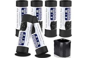 POWZOO 120 Piezas Bolsas de Inodoro para Camping Negra,30L Bolsas de Basura,Bolsas de Aseo,Camping Bolsas, Bolsas Higiénicas,Bolsas de Residuos,para Camping,Senderismo,Viajes,Cocina Casera.