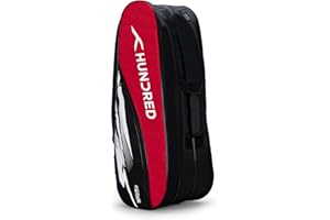 HUNDRED Cosmogear Badminton Kit-Bag | Double Zipper Bag with Front Zipper Pocket