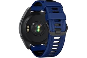 U-LIMVE Pasek do zegarka Garmin Forerunner 265, Forerunner 255, Vivoactive 4, Venu 3, Venu 2, silikonowy pasek zastępczy, 22 mm