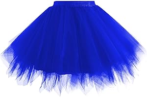 Hanpceirs Damen 1950er Vintage T¨¹ll Petticoat Rock Ballett Bubble Tutu