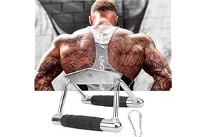 DAUERHAFT Fitness Tricep V-förmige Rudertrainingsstange Griff aus rostfreiem Stahl, Krafttraining mit Pulldown-Stange, Multifunktionstraining