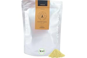Haritaki BIO Pulver | Premium Qualität - Haritaki Club | Laborgeprüft und EU Bio zertifiziert | Vegan, Kosher, Halal zu 100% natürlich | Kadukkai, Terminalia Chebula | 250g Ayurveda reines Bio Pulver