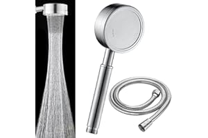 STOAT®alcachofa de ducha，Ducha de acero inoxidable 304 con flexo de 1,5 metros.alcachofa ducha con manguera alcachofa de ducha con filtro cabezal ducha shower head telefono ducha rociador ducha