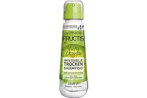 Garnier Shampoo Secco, Invisible, Anti Piastra, Capelli Grassi con Volum-Boost, Profumo Fresco Agrumi Yuzu Lemon, Fructis, 100 ml