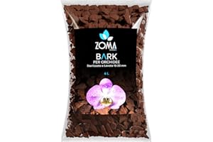 ZOMA GARDEN Premium Orchidee Bark - Naturalna kora do storczyków - umyta, sterylizowana, w 100% ekologiczna - 6L (15/20 mm)