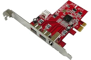 KALEA-INFORMATIQUE PCIe Firewire 400 Ieee1394a and 800 ieee3194b controller card with TI XIO2213 2 + 1 port chipset, professional range