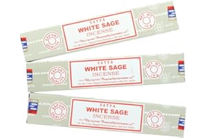 Satya Nag Champa White Sage Incense Sticks - 3 Packs