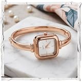 ON TIME OCTUS Stylish Bangle Style Bracelet Watch for Women | Crystal Accents, Stainless Steel Bangle Bracelet Band, Round Dial, Party & Casual Wear: 
