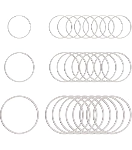 Anneaux De Liaison Acier Inox 25 Mm – Lot De 80 Pièces – Diamètre Intérieur 22 Mm, Pour Fabrication Bijoux DIY - 10