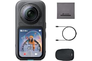 Insta360 X6-8K 360 Camera with 1/1.1'' Sensors | Action Camera, Dual Custom Square 1/1.1" Sensors, Triple AI Chip, Replaceabl