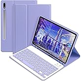 حافظة لوحة مفاتيح Q تركية تعمل بتقنية البلوتوث متوافقة مع Samsung Galaxy Tab S9 FE Plus/S10 Plus/S9 Plus مقاس 12.4 بوصة 12.4 (وليس الكمبيوتر اللوحي) (