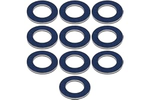 ‎BE IN YOUR MIND Be In Your Mind 10 Stück Auto Ölablassschrauben Dichtungen 90430–12031 Aluminium Ölzerkleinerungsscheibe Dichtungsring Ölwannenscheiben 12mm Innendurchmesser 21mm Außendurchmesser 1,8mm Dicke