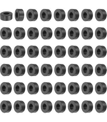 4 Stück Gummi Unterlegscheiben 25x8x45mm - Distanzhülsen Für Möbel & Maschinen