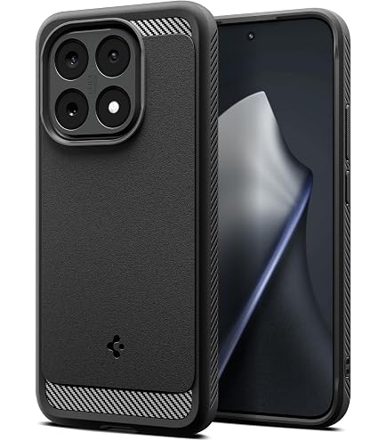Effcotuo Custodia Per Xiaomi Mi 14T 5G Con Cover In Fibra Carbonio E Vetro Temperato, Modello Goccia D'acqua