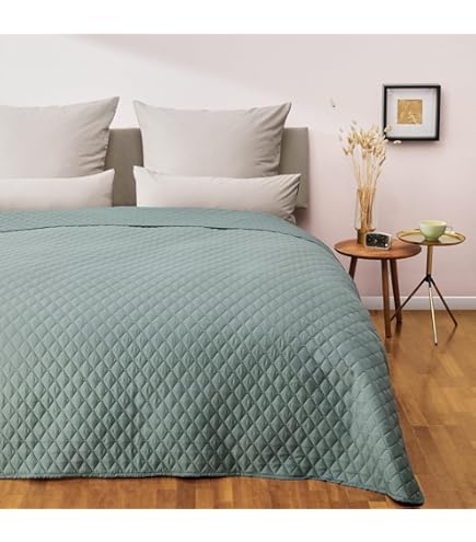 RAGALA - Sprei - Donkergrijs - 220 x 240 cm - Katoen | Leen Bakker RAGALA - Sprei - Donkergrijs - 220 x 240 cm - Katoen | Leen Bakker