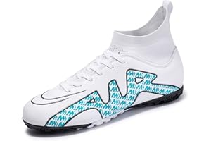 WEJIESS Botas de fútbol para jóvenes Botas de fútbol para Hombres al Aire Libre Botas de fútbol para Hombres High Top Zapatos de fútbol para niños Turf Fútbol Profesional Zapatos Deportivos