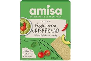 Amisa Organic Gluten Free Veggie Garden Crisp Bread 100g (Pack of 4)