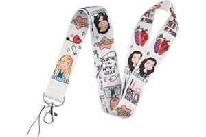 Japansai Lanyard Anatomia de Grey | Cordón para el Cuello | No Pierdas más tus Llaves | Llavero para Móvil Mascarilla Teléfono y Llaves| Regalo Original