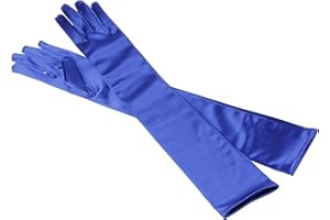 MEISHINE® Elegante Donna Lungo Guanti da Sposa Raso Guanti da Matrimonio Ideale per Costume, Prom, Nozze, Sera Partito