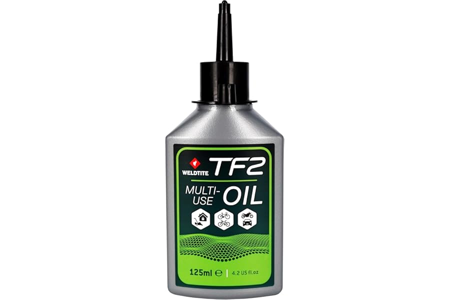 WELDTITE TF2 All Purpose Cycle Oil - Water Resistant Lubricant for Bikes, 125 ml