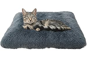 MaxCor Coussin Chien et Chat Déhoussable - Mémoire de Forme et Orthopédique - Préserve Les Articulations - Ne se Déforme Pas et Lavable en Machine -Rectangulaire Petit Anthracite- Marque Française