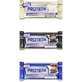 Musclestation Supreme Crunch Protein Bar Karma paket (12 x 40 gr, S&uuml;tl&uuml; &Ccedil;ikolata, Bitter &Ccedil;ikolata, Beyaz &Ccedil;ikolata)
