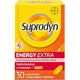 Supradyn Energy Extra with Coenzyme Q10 for Athletes, 30 Tablets | 13 vitamins and 9 minerals; maintains energy and vitality