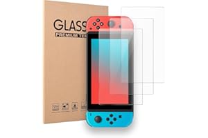 TCPENG 3Pack Glass Screen Protector for Nintendo Switch 2017/2019, Tempered Glass Screen Protector for Nintendo Switch DS OLD Model 6.2 inch Screen Protective Glass Cover Protection for Switch