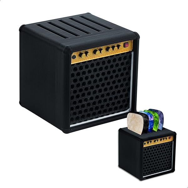 Portaplettri Per Chitarra A Forma Di Amplificatore | Scatola Organizzatrice | Design Elegante | Portatile - Foto 11