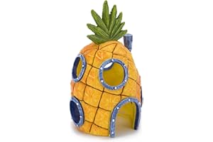 Penn-Plax Decoración de Acuario, Resina, Multicolor, casa de piña de Bob Esponja