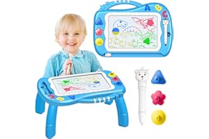 TSOKIZE Zaubertafel,Spielzeug ab 2 3 Jahre Junge Magnetische Maltafel Geschenk Junge 1-3 Jahre Magnettafel Kinder Kinderspielzeug ab 2 3 Jahre Einschulung Geschenk Junge Weihnachten Lernspielzeug ab 2 3 Jahre