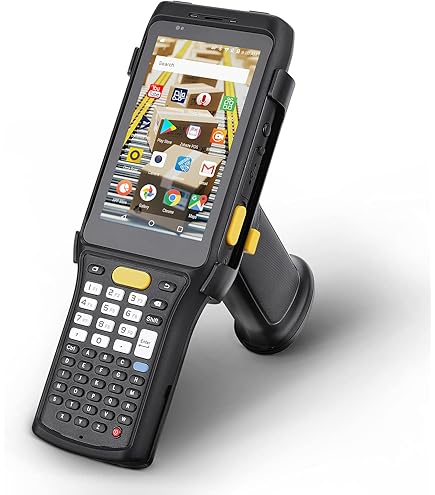 MUNBYN IPDA101P Upgraded Android 13 Barcode Scanner With Pistol Grip, Wi-Fi 6 Mobile Computer PDA 5.5" Full Screen, Equipped With Data Terminal SE4710 Zebra Engine, GPS 1D/2D/QR Inventory Scanner