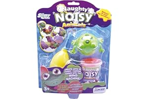 SLIMY Naughty Noisy Animals 200g Frosch - Lustige Sammelfiguren zum Füllen mit Original Slimy Spielmasse für freche Pupsgeräusche und Slimy-Blasen
