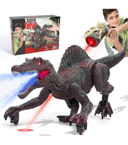 Jouet Dinosaure Télécommandé 2.4G Avec Détection De Gestes - Marche, Rugissement, Tête Mobile, Cadeau Enfant Garçon Fille