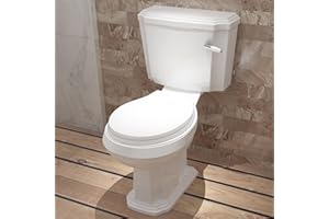 Huibathroom Traditional Victorian Style Toilet Ceramic Close Coupled with Soft Close Seat Cistern Bathroom WC…
