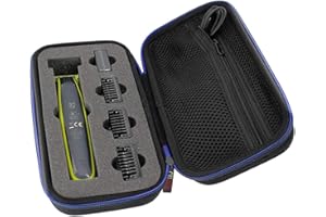 Funda para Philips OneBlade QP2824 QP2734 QP2724 QP2530/30 QP2520/30 Recortador perfila y afeita Duro Viaje Estuche Bolso Caso por GUBEE