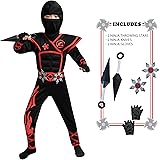 Grünes Ninja Kostüm Für Jungen - Komplettset Mit Maske & Zubehör