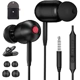 Galaxy A12 - Auricolari con isolamento acustico, con jack da 3,5 mm,  telecomando e microfono; suono stereo con basso forte per Samsung Galaxy A12,  colore: Nero : Amazon.it: Elettronica