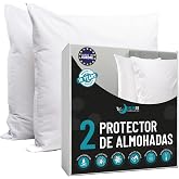 Dreamzie - Pillow Protector 50 x 70 cm - Cotton - with Zip - Pack of 2 | Waterproof Pillow Covers &middot; Oeko-Tex &middot; Anti-Dust Mite