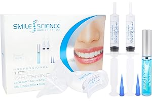 Smile Science Harley Street-Kit sbiancante professionale per denti-Include rimozione intensiva delle macchie in due parti-Fino a 8 tonalità più bianche-per denti sensibili-100% sicuro per lo smalto