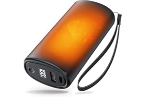 TriPole 10000mAh Handwärmer Wiederaufladbar, 3s Schnellheizung 40-55℃ Elektrischer Handwärmer Powerbank USB Tragbar, 3 Heizstufen & 360°Heizung Aufladbarer Handwärmer für -Sport, Jagd, Golf, Camp