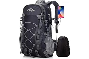 Meisohua Zaino da Trekking Outdoor Donna e Uomo con Protezione Impermeabile per Alpinismo Arrampicata Equitazione ad Alta capacità Borsa da Viaggio,Multifunzione, 45 Litri