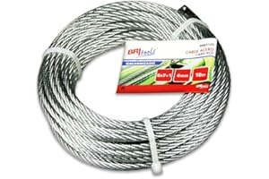 Britools Câble acier galvanisé, argent, M86112G