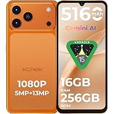 HOTWAV A17 Pro MAX Mobile Phone (2026) 12GB + 256GB 1TB Free Mobile Phones, 5160mAh Battery, 6.75" HD+ Screen Android 15 Smar