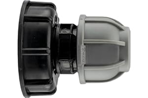 Water Butt,Water Storage Tank IBC Tank Adapter S60X6 Direct to 25mm mdpe Coupler Connector,by Cost Wise®,The Irrigation Specialists