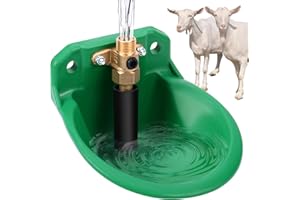 SVAUOUMU Bebedero automático para ovejas, ganado con agujeros de drenaje, suministro automático de agua para caballos, ganado, ovejas, cerdos y perros, color verde