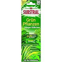 Substral Dünger-Stäbchen für Grünpflanzen mit Eisen-Plus und 2 Monate Langzeitwirkung, 30 Stück