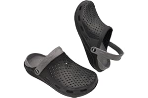DE FONSECA DeFonseca Zoccoli Uomo Slip On Traspiranti Ciabatte Gomma Leggere Estate AntiSudore Clogs Impermeabili Fondo Anatomico Professionale per Lavoro Casa Giardino Mare Piscina
