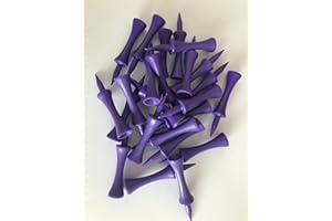 Bulldog Golf Tees® Pack of 50 Purple 60mm Castle Golf Tees